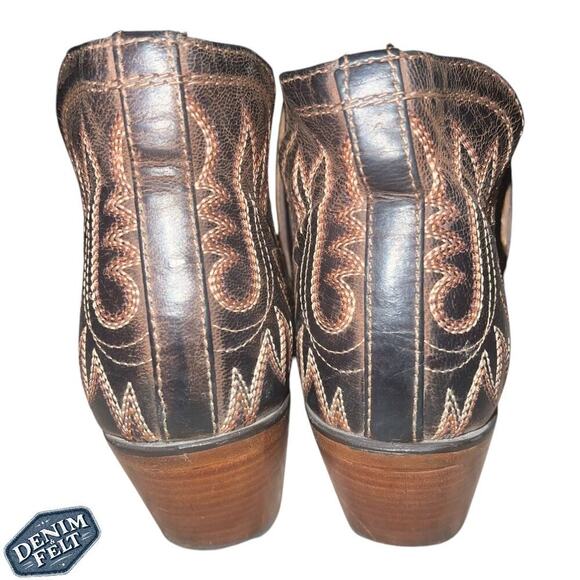 Ariat Women’s Weathered Brown Dixon Western Booties/Boots | PRELOVED!! - Picture 14 of 15